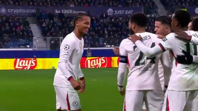 گل اول چلسی به آتالانتا توسط پدرو