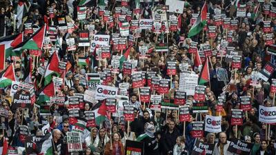  خشونت علیه حامیان فلسطین در اروپا + فیلم