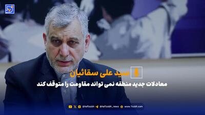  سیدعلی سقائیان: معادلات جدید منطقه نمی تواند مقاومت را متوقف کند