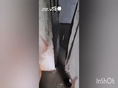  خسارت باران شدید در لالی به خانه‌های مردم