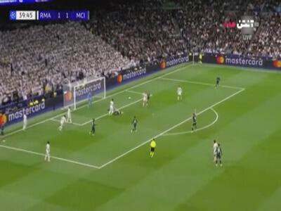 گل دوم منچسترسیتی به رئال مادرید توسط هالند