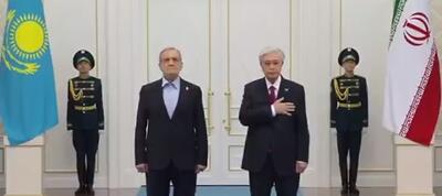 استقبال رسمی رئیس‌جمهور قزاقستان از پزشکیان