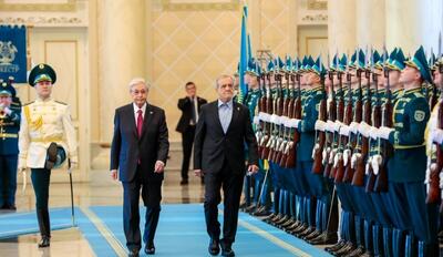 تصاویر جالب استقبال از پزشکیان در قزاقستان