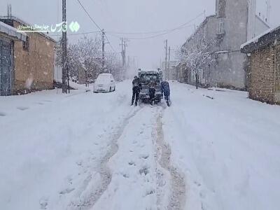  بارش سنگین برف در کوهرنگ