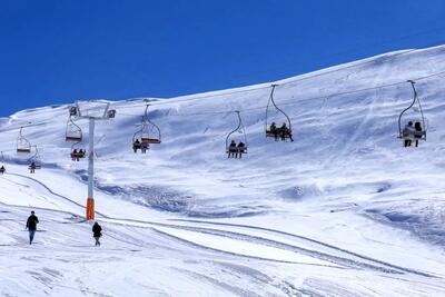 بارش شدید برف در توچال+فیلم