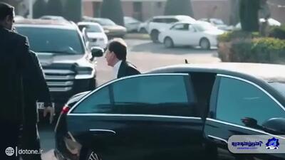 بابک زنجانی سوار بر میباخ و اسکورت با لندکروزر در مراسم افتتاح (+عکس)