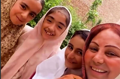  بهنوش بختیاری در پشت صحنه «بامداد خمار» با بچه‌هایش حرف زد