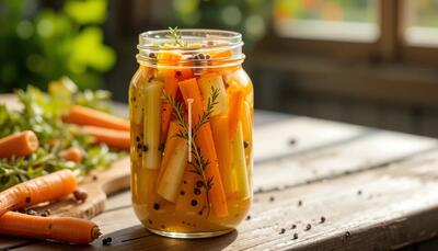  طرز تهیه ترشی کرفس و هویج با طعم بی نظیر و خواص فراوان