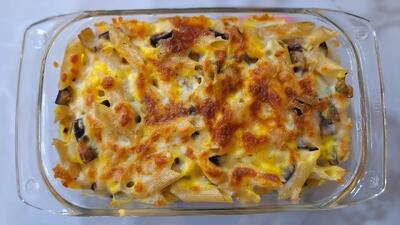  بادمجانی که همه را دیوانه میکند بهترین دستور پخت بادمجان پاستا با بادمجان و پنیر خوشمزه گودا!