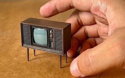  نحوه ساخت تلویزیون مینیاتوری با کاغذ و مقوا
