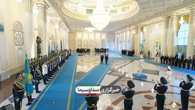 تصاویر مراسم استقبال رسمی از پزشکیان در کاخ ریاست جمهوری قزاقستان