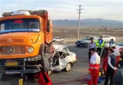 مرگ چهار نفر در دوربرگردان کویرتایر؛ تخلف راننده کمپرسی فاجعه آفرید
