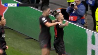 گل دوم بایرلورکوزن به نیوکاسل (گریمالدو)