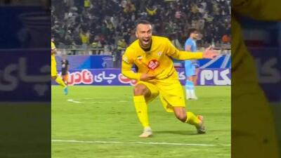 گل ارسلان مطهری به چادرملو از زاویه دوربین باشگاه فجرسپاسی