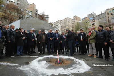  مراسم آغاز عملیات اجرایی پروژه پارکینگ و خدمات چند منظوره باغ وزیری