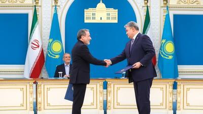 امضا و تبادل ۷ سند و تفاهم‌نامه همکاری دوجانبه میان ایران و قزاقستان