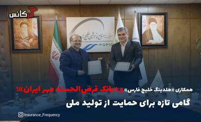 همکاری «هلدینگ خلیج فارس» و «بانک قرض‌الحسنه مهر ایران»؛ گامی تازه برای حمایت از تولید ملی