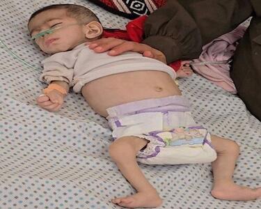  یک نوزاد ۸ ماهه در غزه از سرمای شدید جان باخت + فیلم