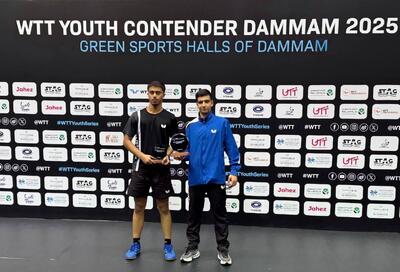 پایان کار نمایندگان ایران در مسابقات تنیس روی میز عربستان با ۶ مدال