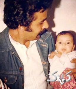 ببینید؛ نوزادی رویا میرعلمی در آغوش پدرش + عکس - مجله اینترنتی کولاک