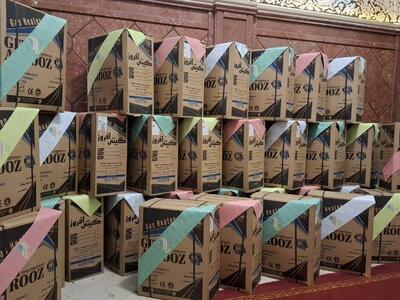  اهدا وسایل گرمایشی به نیازمندان در رزمایش فاطمی
