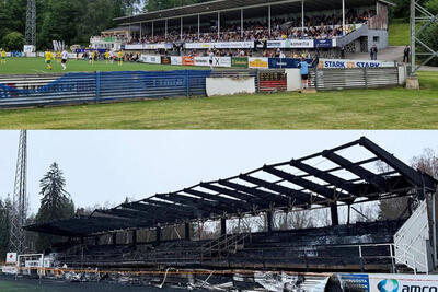 در پی سقوط باشگاه پر افتخار فنلاندی؛ 3 نوجوان ورزشگاه خانگی تیم را به آتش کشیدند