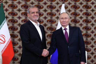 دیدار تاریخی پزشکیان و پوتین در عشق‌آباد