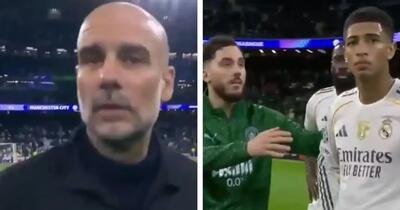 از واکنش پپ گواردیولا به فیلمبردار تا بی‌توجهی بلینگام به رایان شرکی؛ سکانسی از پایان بازی رئال مادرید و منچسترسیتی - پارس فوتبال