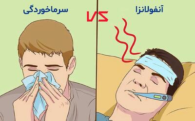  تفاوت سرماخوردگی و آنفلوانزا چیست؟