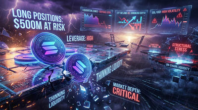 هشدار به معامله‌گران سولانا: نیم میلیارد دلار موقعیت لانگ در خطر لیکوییدیشن است!