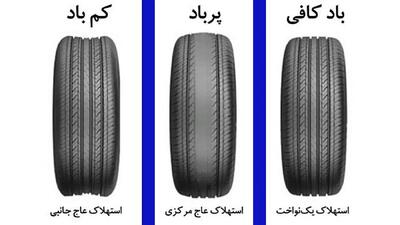 نحوه تنظیم باد لاستیک خودرو؛ علامت های لاستیک کم باد و پرباد را بشناسید!