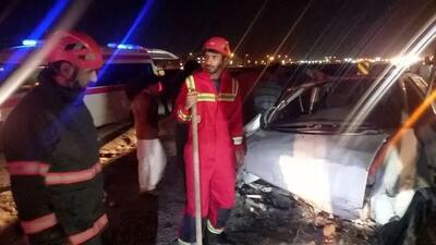 واژگونی پژو حامل اتباع افغان در جنوب شرق کشور با 12 کشته و زخمی