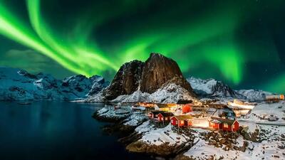  تصاویر زیبا و دیدنی از شب در ترومسو نروژ + فیلم