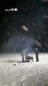 بارش برف در ارتفاعات تهران