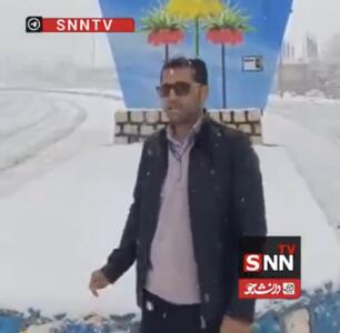  چلگرد سفید شد/ شهردار پای کار برف‌روبی + فیلم