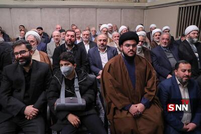 حضور فرزند شهید سیدحسن نصرالله در دیدار با رهبر انقلاب