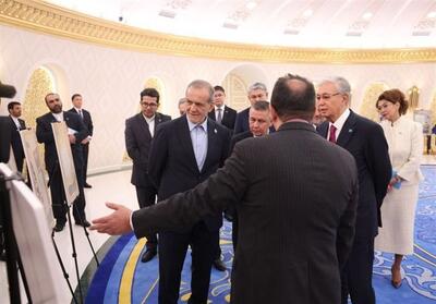 بازدید پزشکیان از نمایشگاه اسناد تاریخی ایران درباره آسیای مرکزی - تسنیم