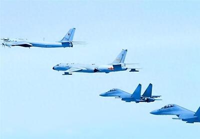 گشت مشترک بمب‌افکن‌های چین و روسیه - تسنیم