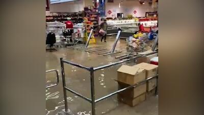  غرق شدن مناطق اشغالی بر اثر سیلاب + فیلم