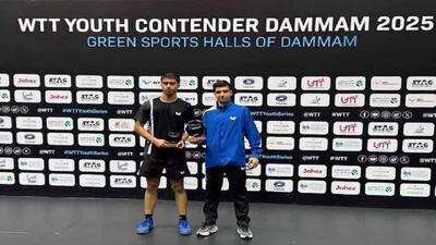  درخشش پینگ‌پنگ باز قمی در رقابت‌های بین المللی عربستان