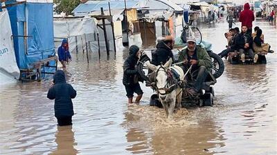 تشدید فاجعه انسانی در غزه با موج جدید بارش‌های شدید
