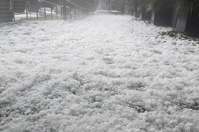 بارش تگرگ در بوشهر