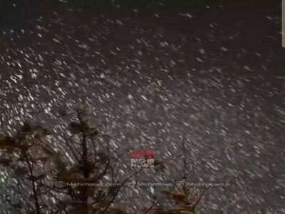  برف سنگین شب گذشته در شمشک