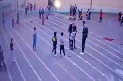 نجات جان دانش‌آموز از خفگی توسط معلم تبریزی وسط حیاط مدرسه (فیلم)