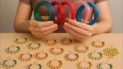  ایده ای پولساز: فروش مهره های اضافی و تبدیل آن به گوشواره