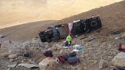 مشخص شدن علت واژگونی اتوبوس تهران ـ یاسوج در سمیرم