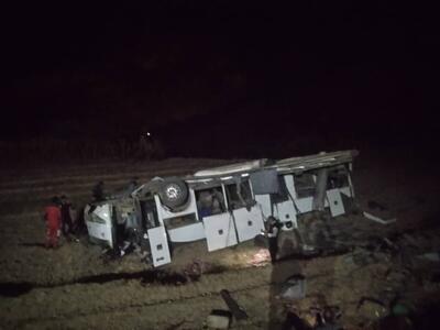 واژگونی اتوبوس مسافربری در مسیر سمیرم به یاسوج/ تعداد کشته‌ها و مصدومان اعلام شد