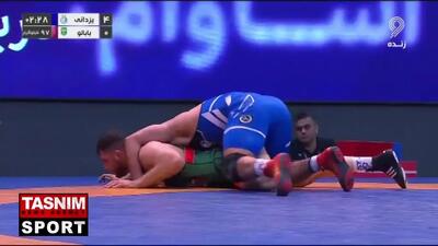 ببینید| نخستین کشتی حسن یزدانی بعد از مصدومیت