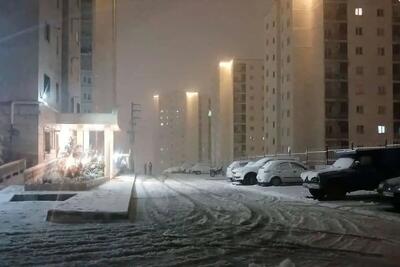 نخستین برف امسال در تهران ثبت شد؛ پردیس غافلگیر شد +ویدیو