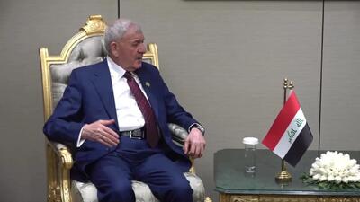 پزشکیان با رئیس جمهور عراق دیدار کرد